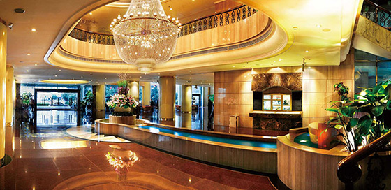 使用格林雅板材裝修的陽光酒店-大廳 使用格林雅板材裝修的陽光酒店-大廳