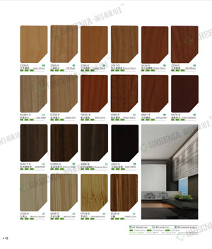 16年版絨面耐火木飾面板色卡 16年版絨面耐火木飾面板色卡